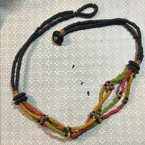 Multicolor Beaded Necklace - Picture 1 of 4